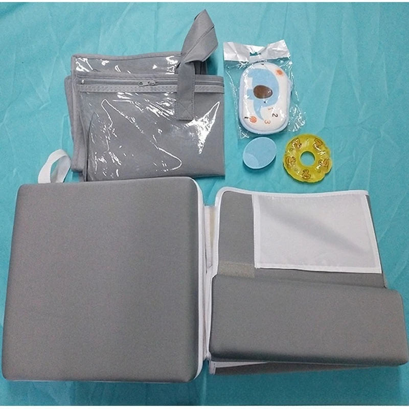 Bath Kneeler and Elbow Rest Pad Set 1.5" Thick Kneeler with Toy Organizer Anti-Slip Cozy Knee Arm Support Quick Dry Kneeling Pad