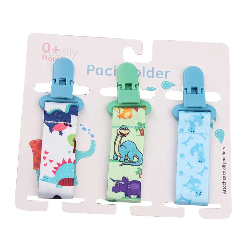 3-Pack Baby Pacifier Clips – Durable Soother Holder & Nipple Chain