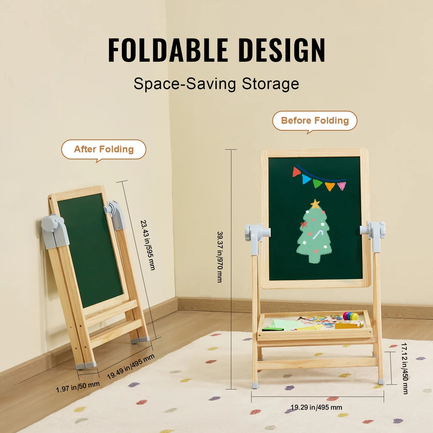 Magnetic Doodle Easel for Little Creators