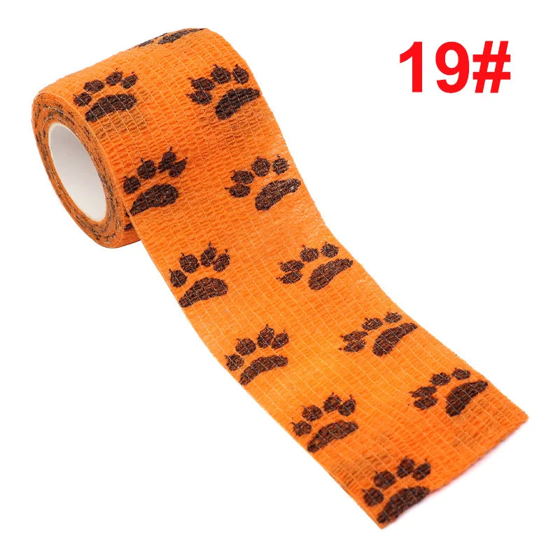 Animal Print Self-Adhesive Wrap for Kids — 2.5 cm / 5 cm (1.9 m roll, stretches to ~4.5 m)