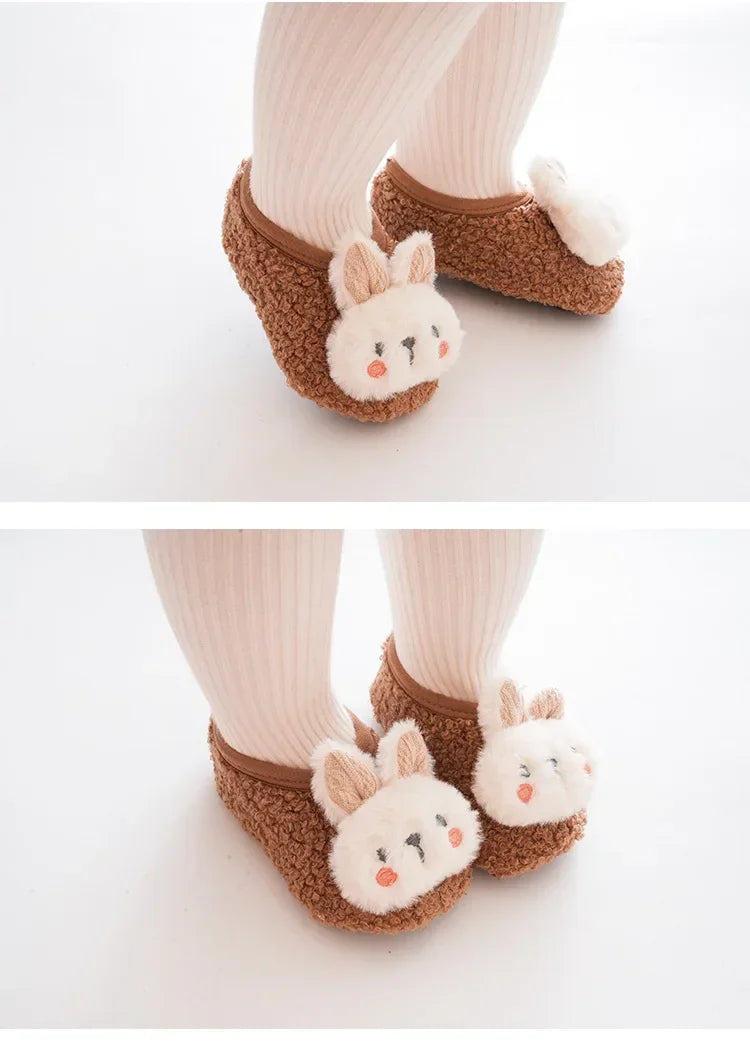 Baby First-Walker Shoes — Anti-Slip, Warm Fabric (Unisex | Sizes S–L)