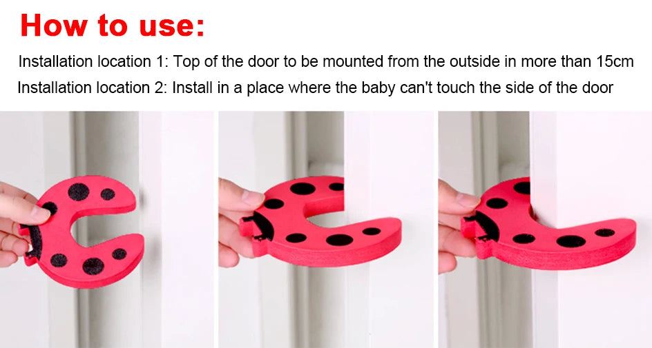 8-Pack Door Finger Pinch Guards - EVA Foam Safety Stoppers