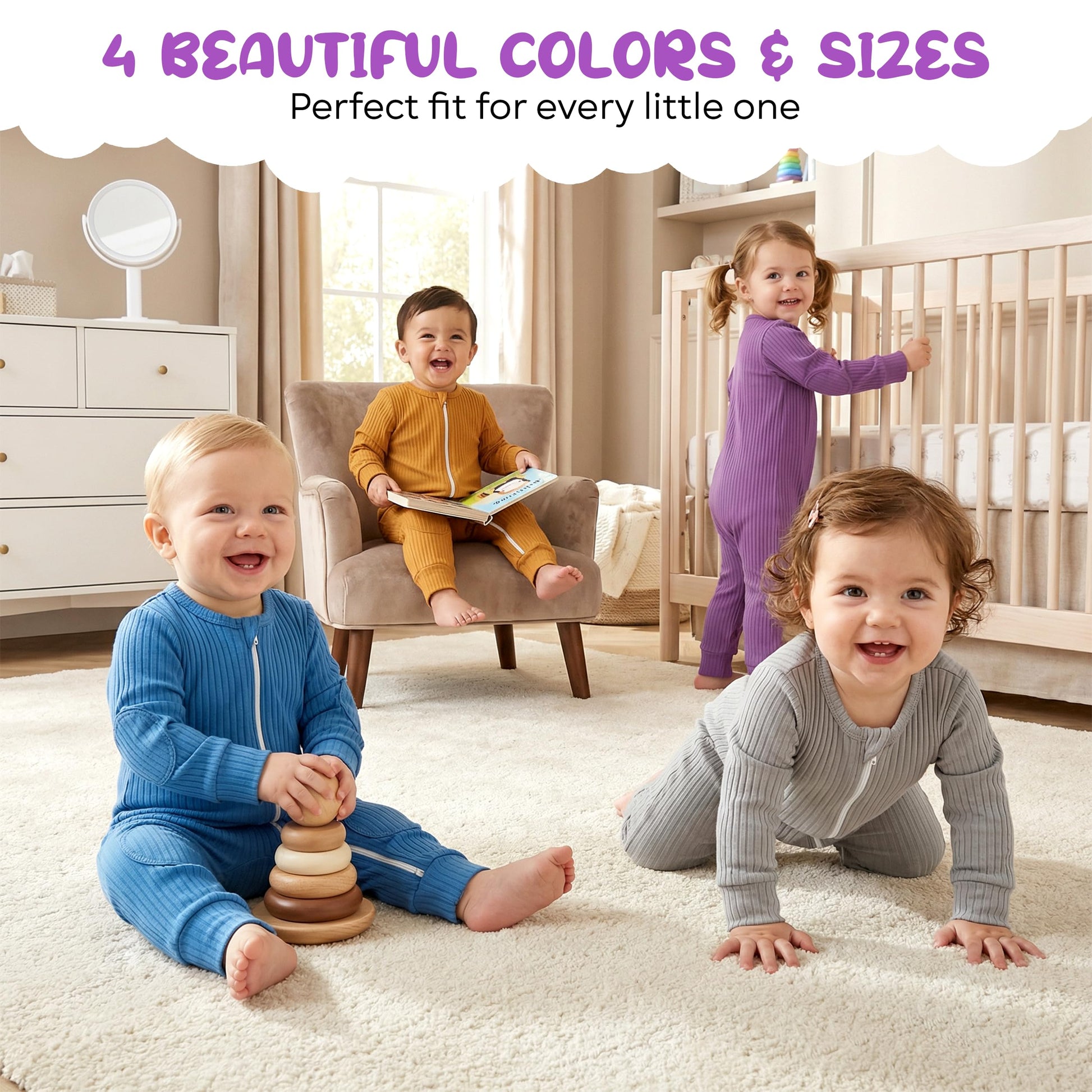 NurtureNauts rayon blend padded romper detail image