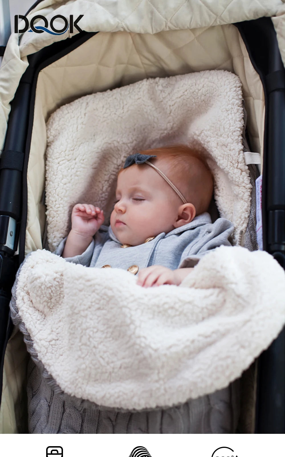 Baby Blanket & Swaddle Set - Thermal Fleece Newborn Bedding
