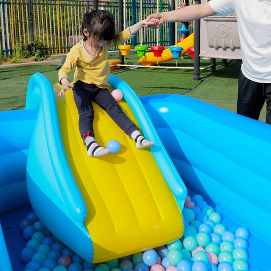 Inflatable Children's Ball Pool Slide Inflatable Pool Slide Strong Kids Slide for Outdoor Backyard above Ground Pool Garden