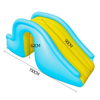 Inflatable Children's Ball Pool Slide Inflatable Pool Slide Strong Kids Slide for Outdoor Backyard above Ground Pool Garden