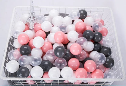100-Piece Colorful Ball Pit Balls - Safe Plastic Play Balls for Kids