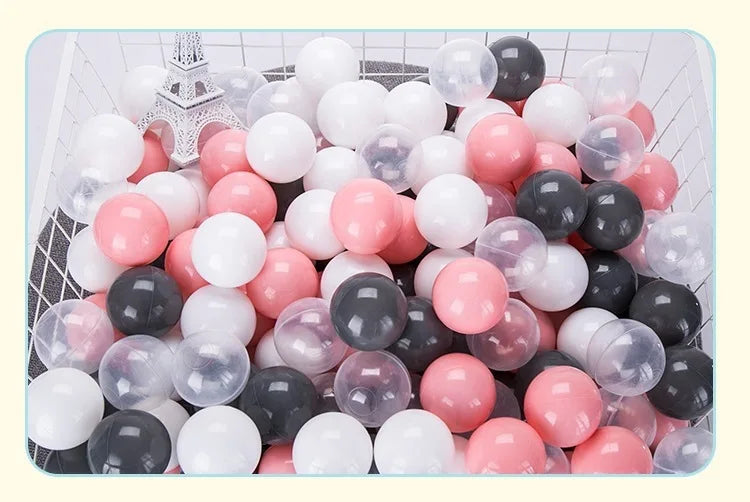100-Piece Colorful Ball Pit Balls - Safe Plastic Play Balls for Kids