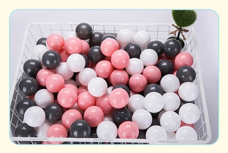 100-Piece Colorful Ball Pit Balls - Safe Plastic Play Balls for Kids