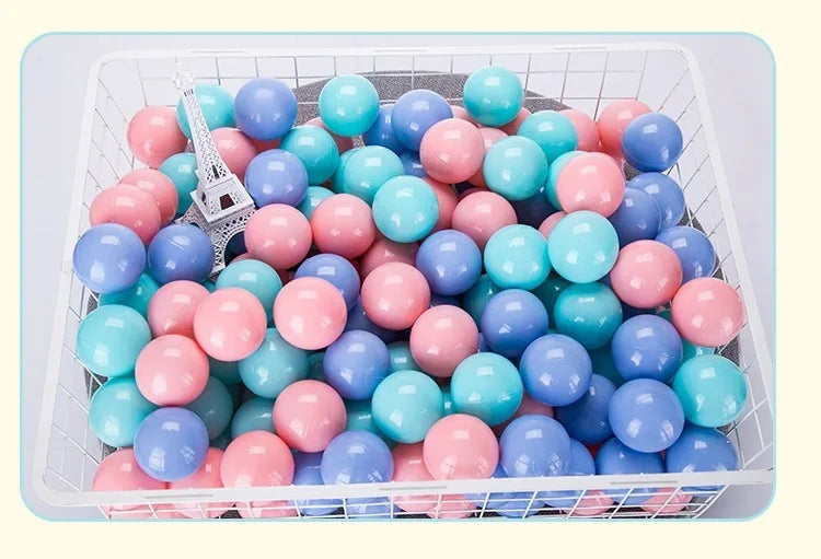 100-Piece Colorful Ball Pit Balls - Safe Plastic Play Balls for Kids