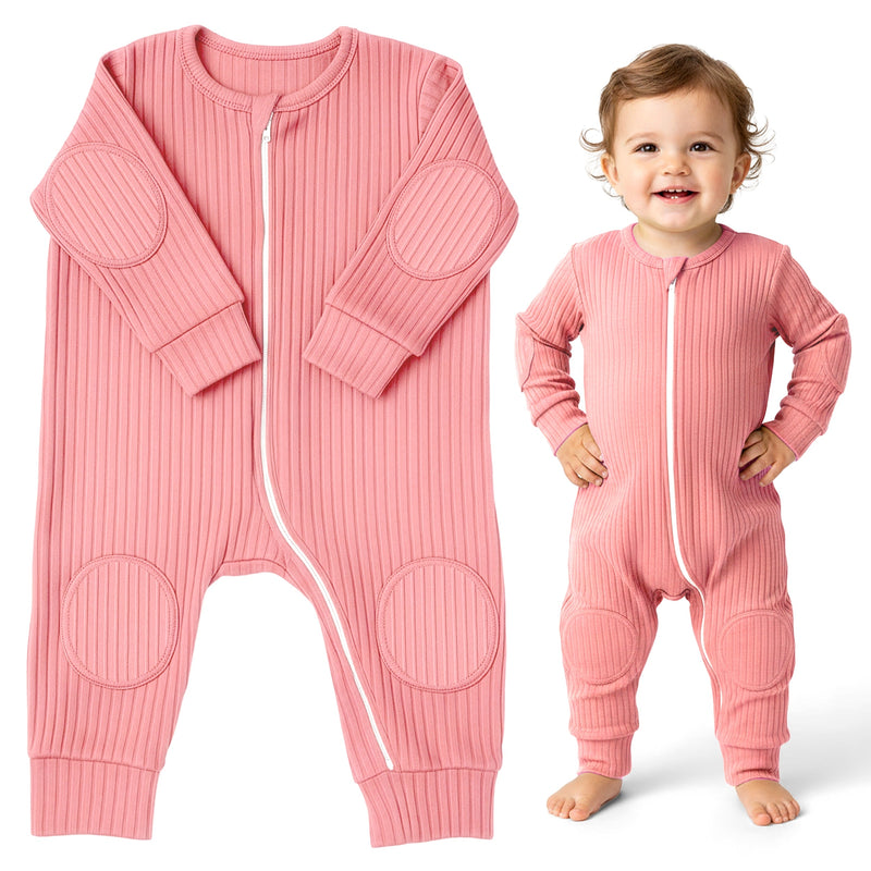 NurtureNauts® Padded Baby Romper | Knee & Elbow Cushioning for Crawling & First Steps
