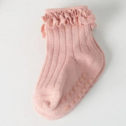 4 Pair new baby children's non-slip autumn winter cotton socks
