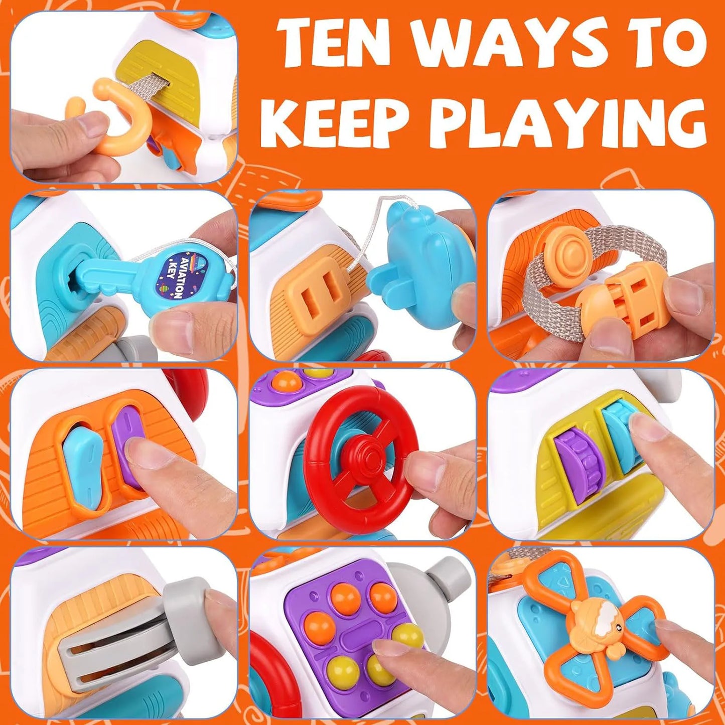 Montessori Sensory Cube Toys