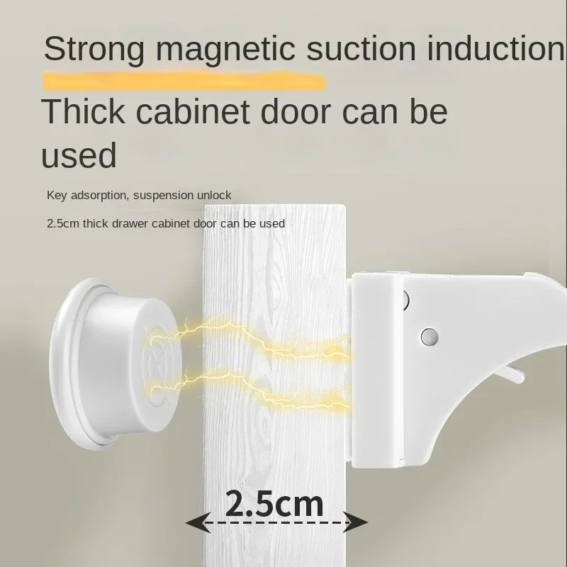 Magnetic Baby Safety Drawer Locks - No Drill Cabinet Protection