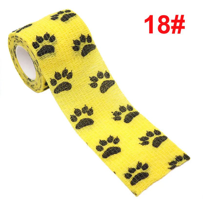 Animal Print Self-Adhesive Wrap for Kids — 2.5 cm / 5 cm (1.9 m roll, stretches to ~4.5 m)