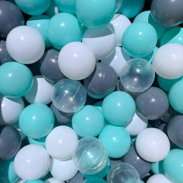 100-Piece Colorful Ball Pit Balls - Safe Plastic Play Balls for Kids