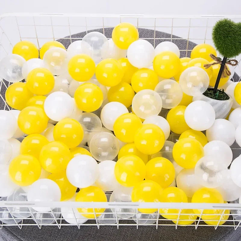 100-Piece Colorful Ball Pit Balls - Safe Plastic Play Balls for Kids