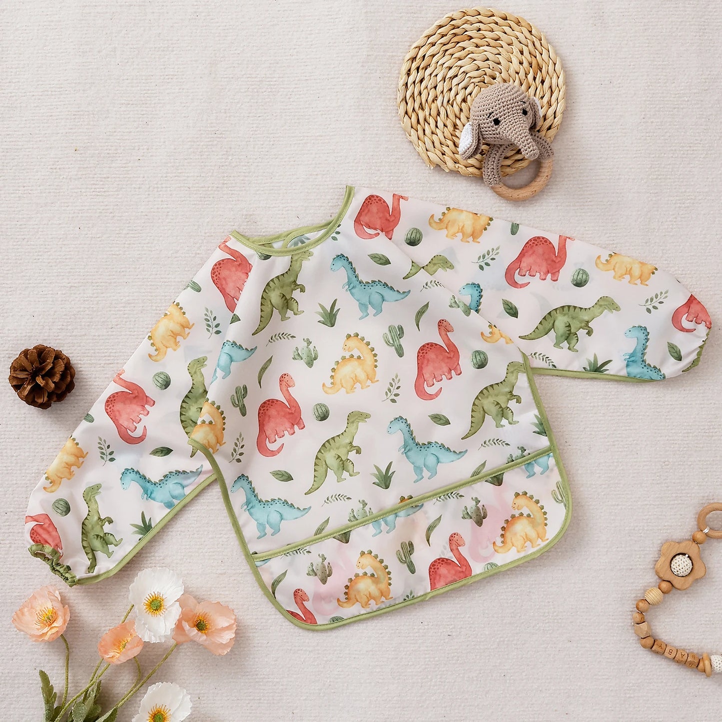 Long-Sleeve Mealtime Smock