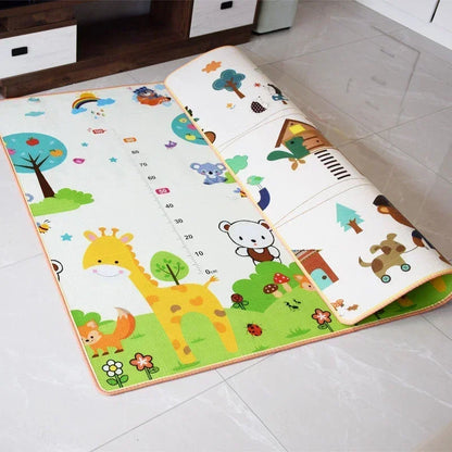 Double Sided Educational Baby Play Mat – Large Foldable Foam Activity Rug | 5 Sizes, Safe Crawling Carpet for Kids & Toddlers