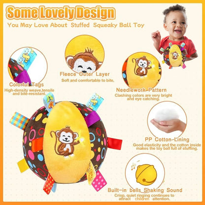 Sensory Musical Plush Soft Ball Baby Toy
