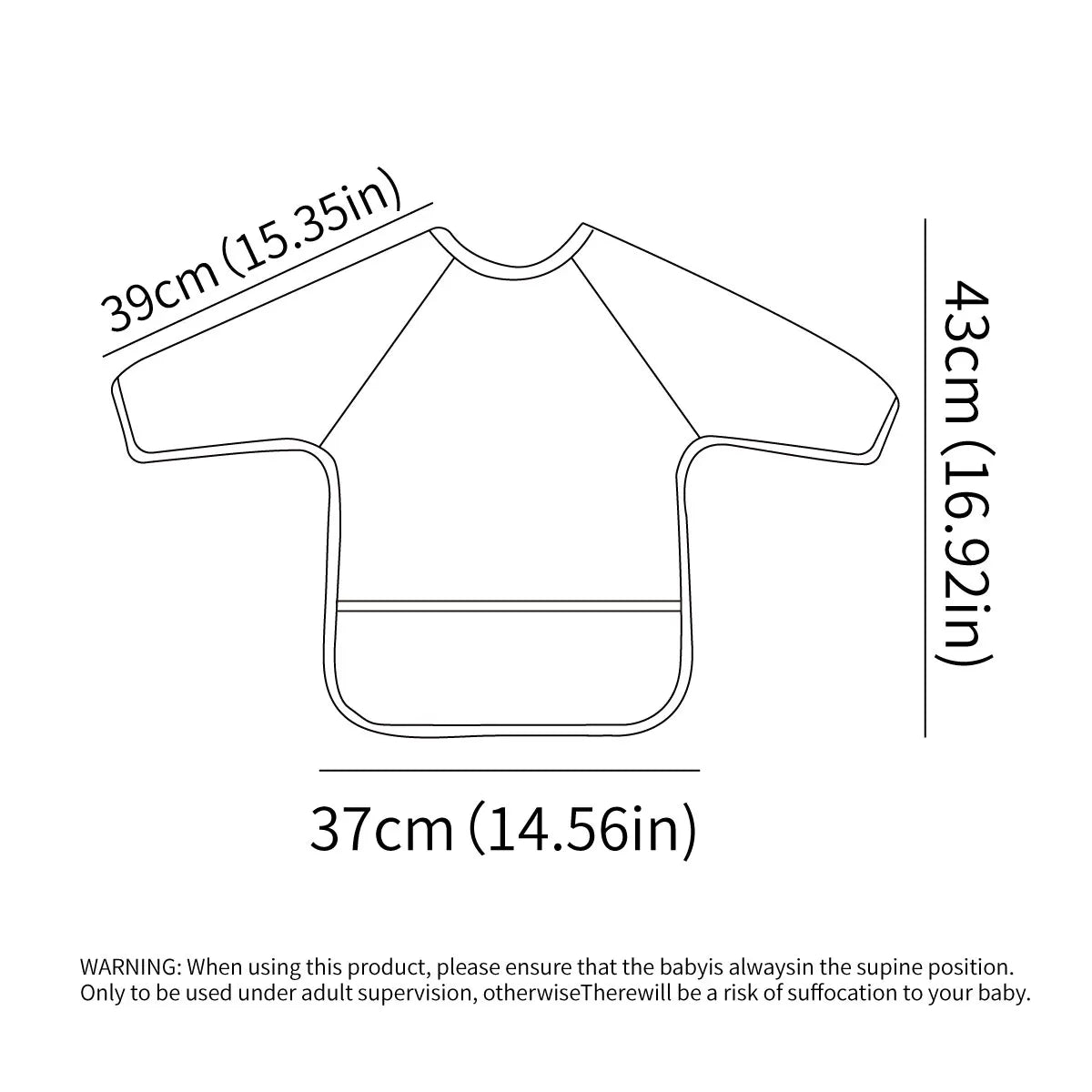 Long-Sleeve Mealtime Smock