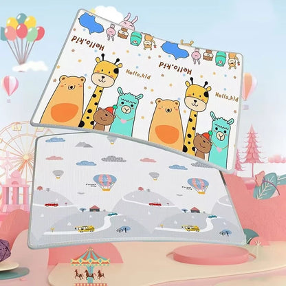 Double Sided Educational Baby Play Mat – Large Foldable Foam Activity Rug | 5 Sizes, Safe Crawling Carpet for Kids & Toddlers