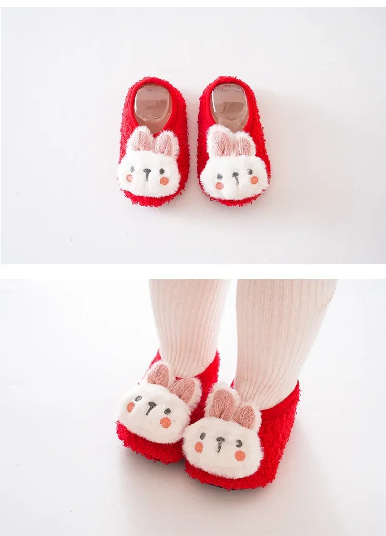 Baby First-Walker Shoes — Anti-Slip, Warm Fabric (Unisex | Sizes S–L)