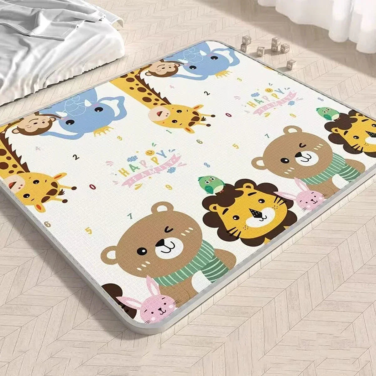 Double Sided Educational Baby Play Mat – Large Foldable Foam Activity Rug | 5 Sizes, Safe Crawling Carpet for Kids & Toddlers