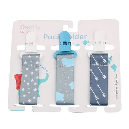 3-Pack Baby Pacifier Clips – Durable Soother Holder & Nipple Chain