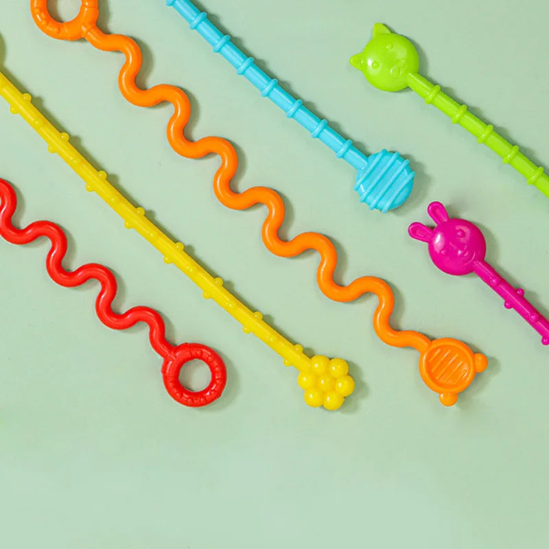 7-in-1 Montessori Baby Toys for 0-3 Years | Sensory Shape Sorter; Pull String Educational Game for Infants and Toddlers