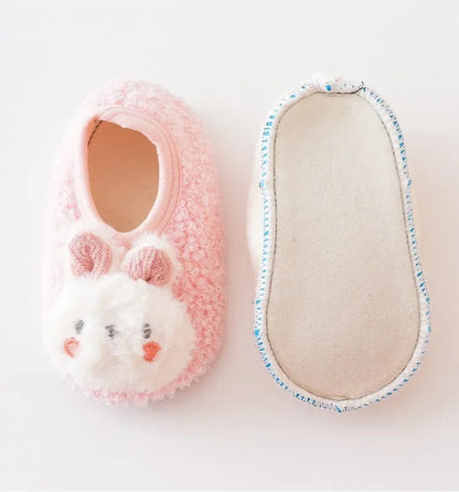 Baby First-Walker Shoes — Anti-Slip, Warm Fabric (Unisex | Sizes S–L)