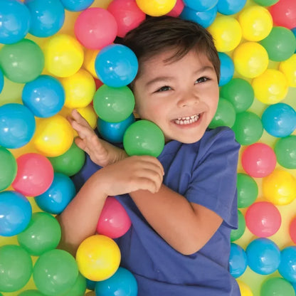 100-Piece Colorful Ball Pit Balls - Safe Plastic Play Balls for Kids