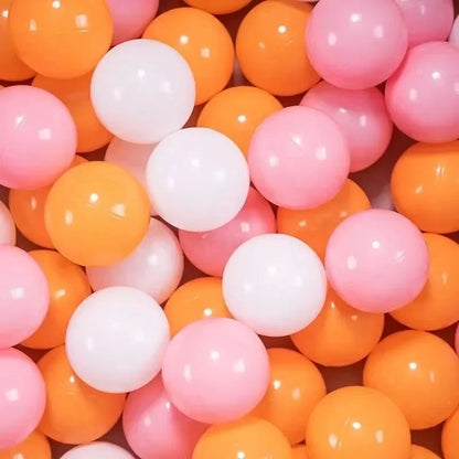 100-Piece Colorful Ball Pit Balls - Safe Plastic Play Balls for Kids