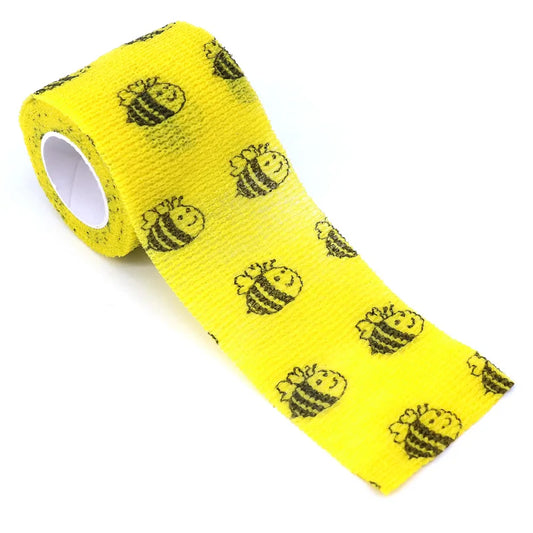 Animal Print Self-Adhesive Wrap for Kids — 2.5 cm / 5 cm (1.9 m roll, stretches to ~4.5 m)
