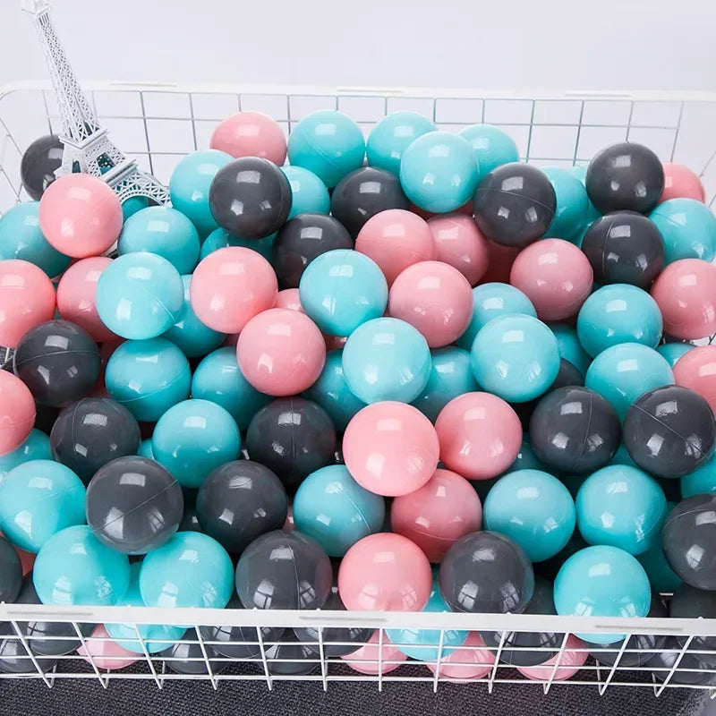 100-Piece Colorful Ball Pit Balls - Safe Plastic Play Balls for Kids