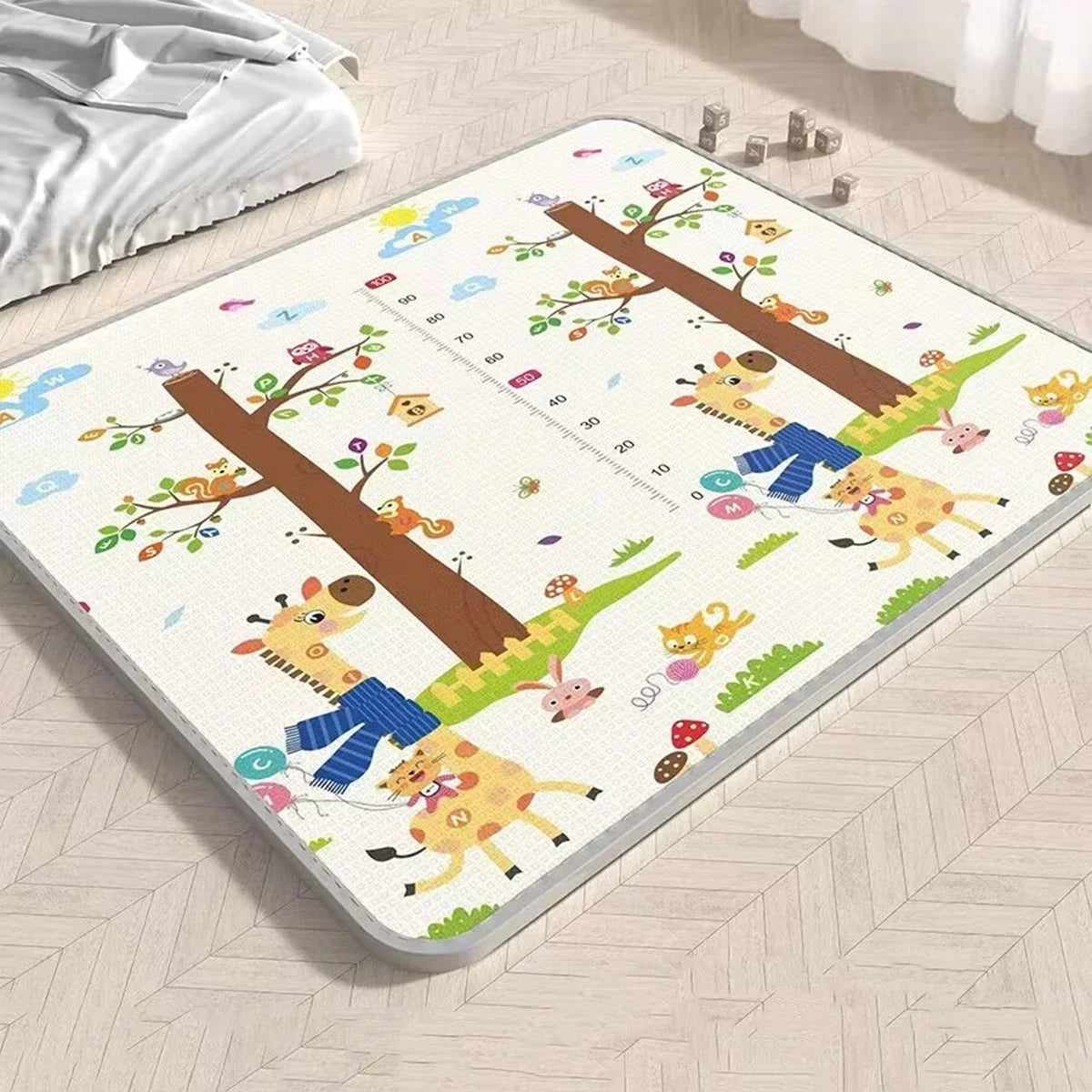 Double Sided Educational Baby Play Mat – Large Foldable Foam Activity Rug | 5 Sizes, Safe Crawling Carpet for Kids & Toddlers