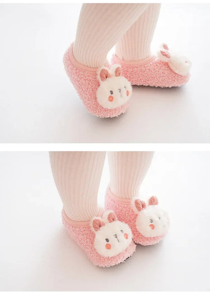 Baby First-Walker Shoes — Anti-Slip, Warm Fabric (Unisex | Sizes S–L)