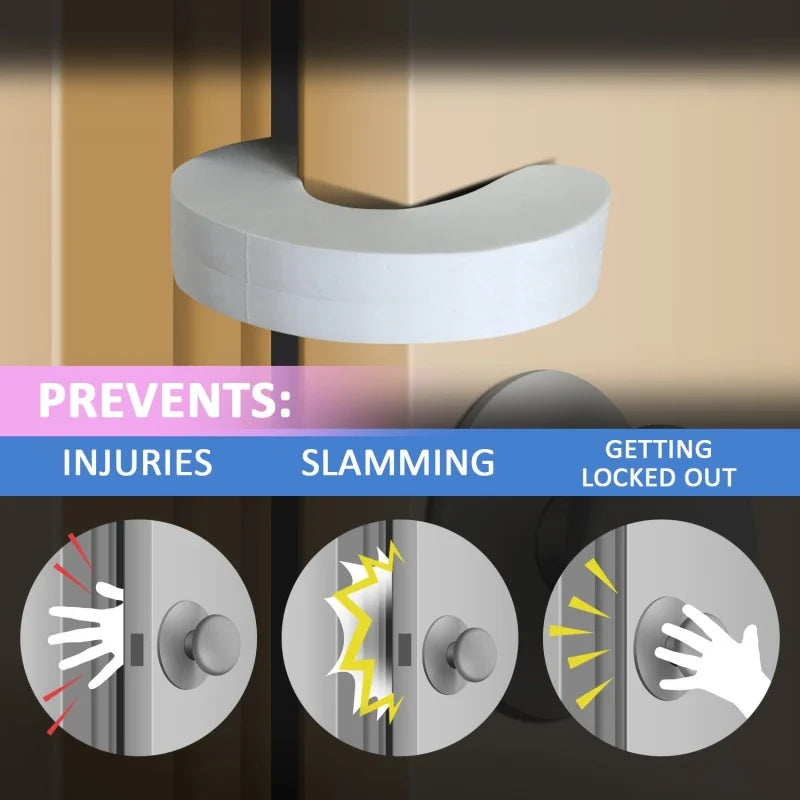6-Pack Soft Foam Door Finger Guards | Baby Safety Pinch Protection
