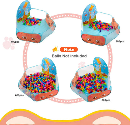 Foldable Kids Ball Pool Play Pen— Indoor/Outdoor (Balls Not Included)
