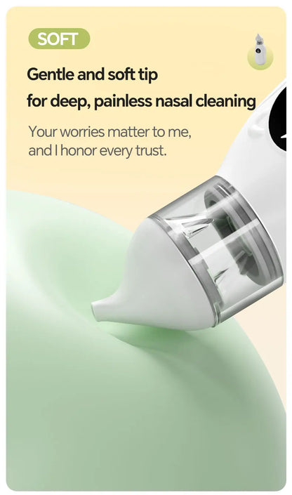 Electric Baby Nasal Aspirator (Rechargeable) — 9 Levels, Anti-Backwash