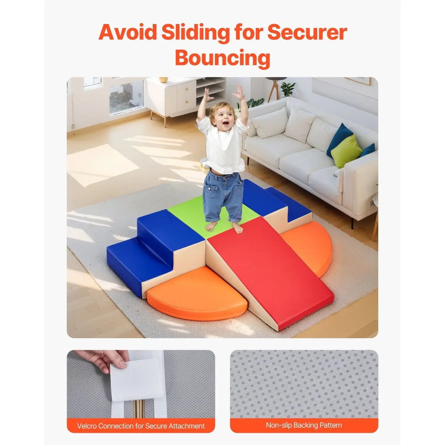 6-Piece Foam Climbing Blocks — Soft Play Set for Toddlers