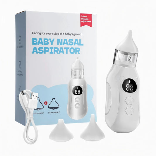 Electric Baby Nasal Aspirator (Rechargeable) — 9 Levels, Anti-Backwash