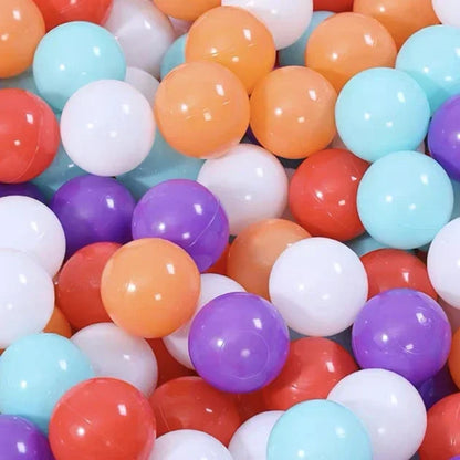 100-Piece Colorful Ball Pit Balls - Safe Plastic Play Balls for Kids