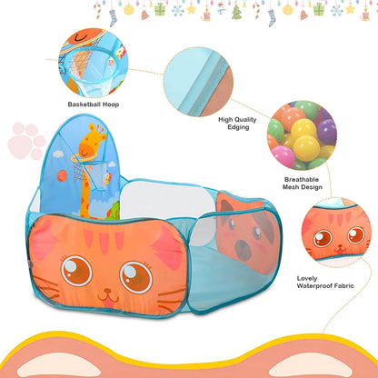 Foldable Kids Ball Pool Play Pen— Indoor/Outdoor (Balls Not Included)