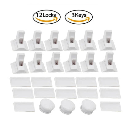 Magnetic Baby Safety Drawer Locks - No Drill Cabinet Protection