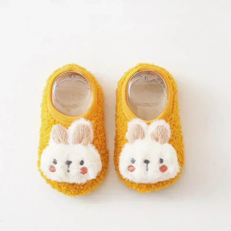 Baby First-Walker Shoes — Anti-Slip, Warm Fabric (Unisex | Sizes S–L)