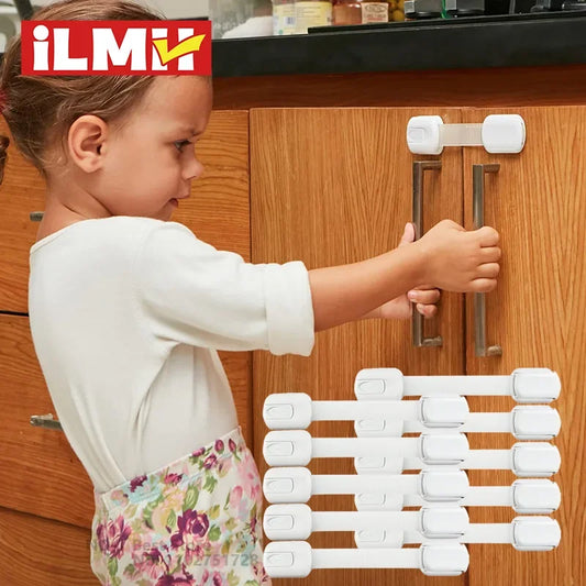 Multi-Use Baby Safety Locks — Cabinets, Drawers, Appliances & More (ABS + TPE, 3M Adhesive)