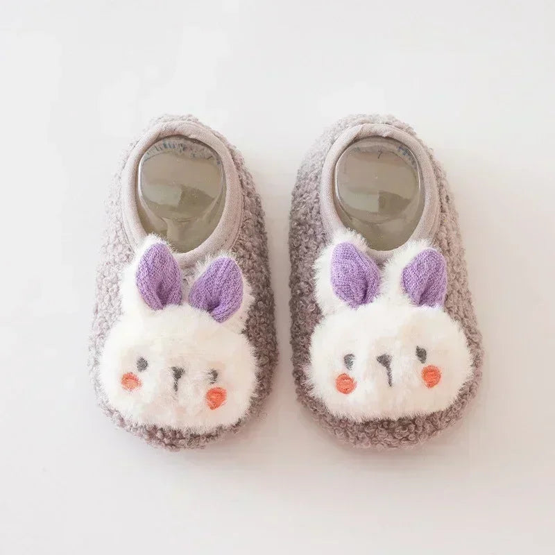 Baby First-Walker Shoes — Anti-Slip, Warm Fabric (Unisex | Sizes S–L)
