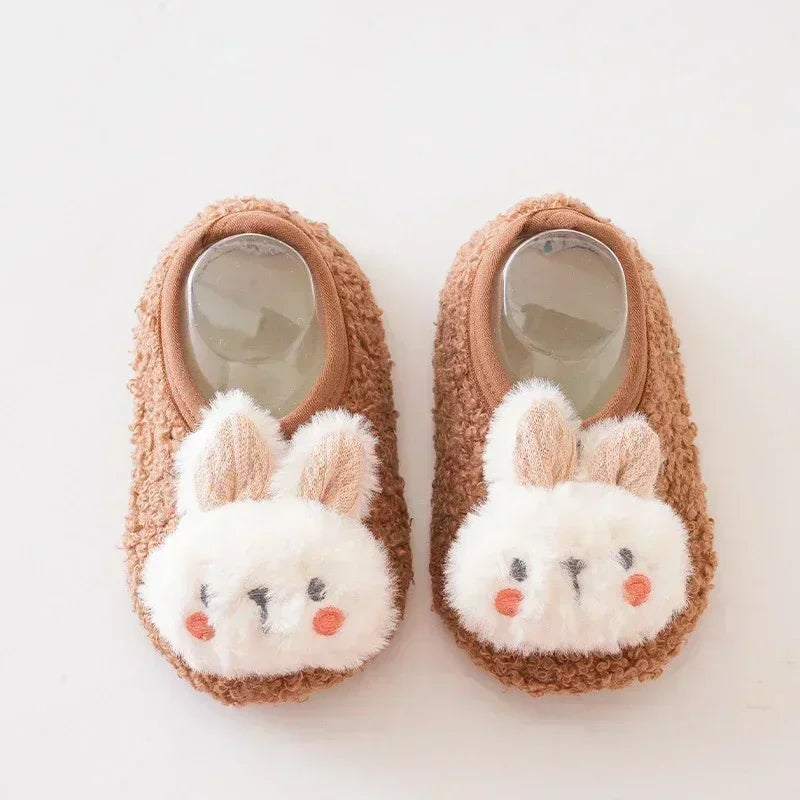 Baby First-Walker Shoes — Anti-Slip, Warm Fabric (Unisex | Sizes S–L)