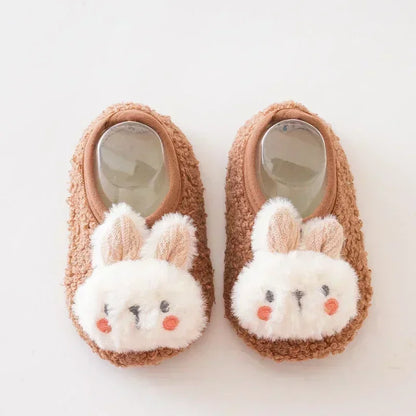 Baby First-Walker Shoes — Anti-Slip, Warm Fabric (Unisex | Sizes S–L)